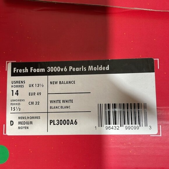 NEW BALANCE Unisex Fresh Foam 3000 v6 Pearls Molded Baseball Cleats - Picture 8 of 10